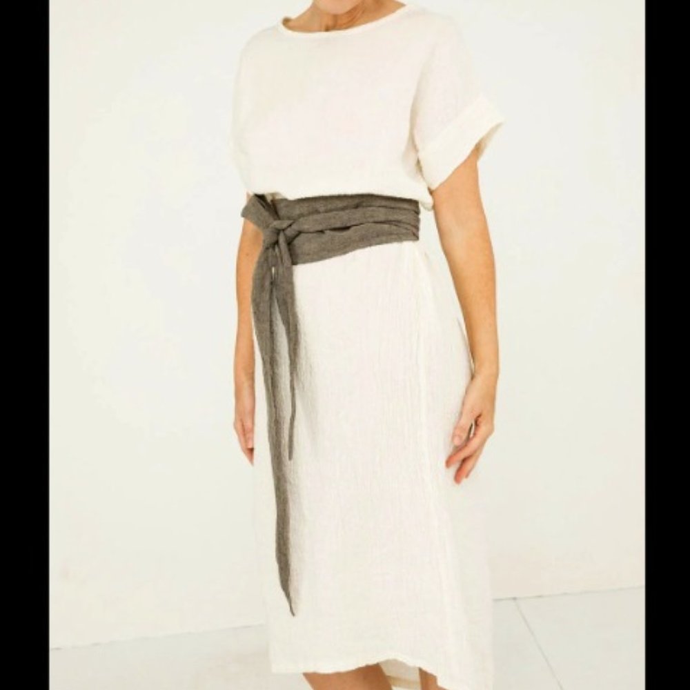 Elizabeth Suzann Georgia Midi In Linen Gauze L